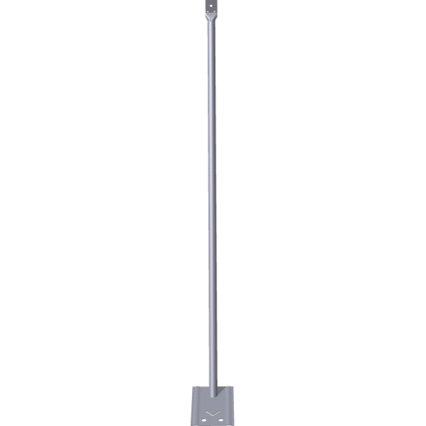 Mobile fence support strut | Height: approx. 1.60 m, for 2.00 m Mobile fence | galvanized, without clamp, without ground peg